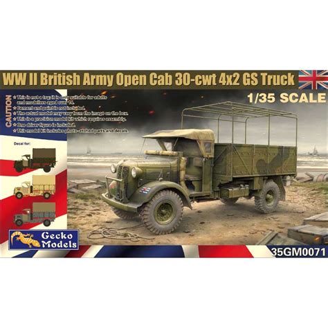 Gecko Models Gm Wwii British Army Open Cab Cwt X Gs Tr