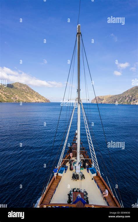 sailing  indonesia stock photo alamy