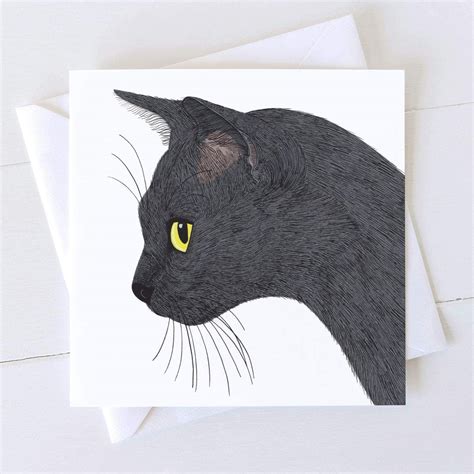 Sooty Cat Greeting Card Everything Else