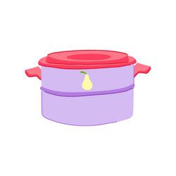 School lunch box cartoon Royalty Free Vector Image