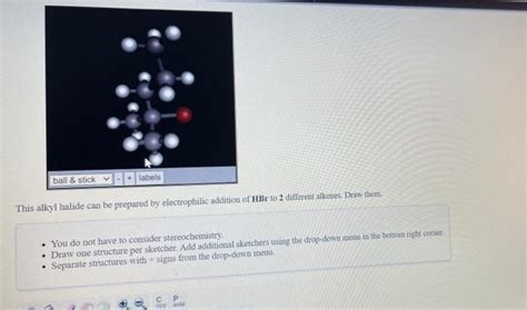 Solved Ball Stick Labels This Alkyl Halide Can Be Chegg