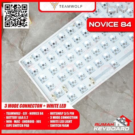 Mechanical Keyboard Ciy Novice Mode Hotswap Led