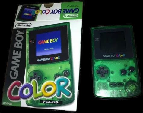 Nintendo Game Boy Color Clear Green Console Consolevariations