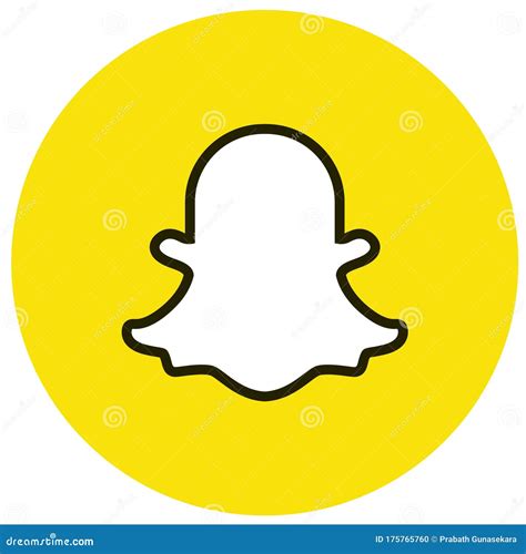 Colored Snapchat Logo Icon Editorial Image Illustration Of Logo