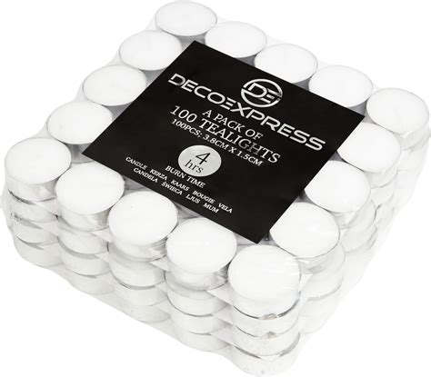 DECO EXPRESS Bougie Chauffe Plat Blanche Longue Durée 8h 10h 4h Lot