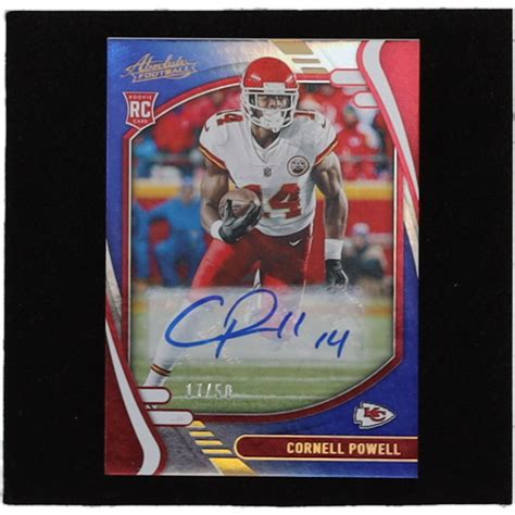 Cornell Powell Absolute Signature Rookies Spectrum Blue