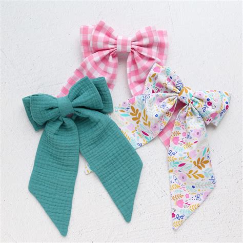 Easy Fabric Hair Bow Pattern Its Always Autumn