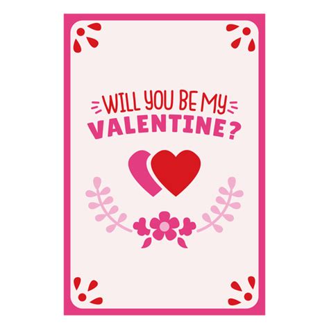 Diseño Png Y Svg De ¿quieres Tarjeta De San Valentín Para Camisetas