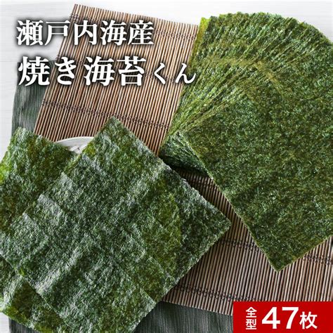 Line友達登録で20％offクーポン／ 海苔 焼き海苔 訳あり 焼き海苔くん 全型 47枚 送料無料 国産 規格外 焼きのり 焼海苔 焼