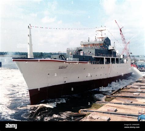 A Port Bow View Of The Oceanographic Research Ship Usns Bowditch T Ags