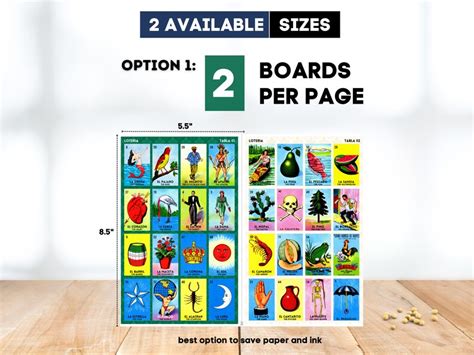 Printable Mexican Loteria Game 100 Cards Pdf Classic Edition Loteria