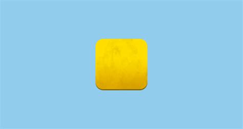 🟨 Yellow Square Emoji on Twitter Emoji Stickers 13.1