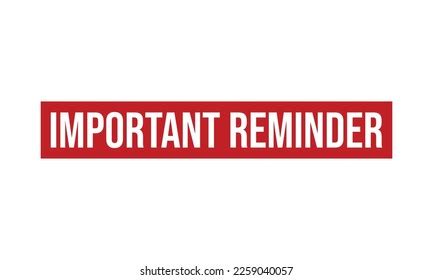 Important Reminder Seal Photos and Images & Pictures | Shutterstock