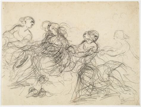 Sketch Of A Group Of Women X1948 1959