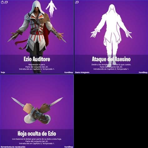 Fortnite X Assassins Creed Un Skin De Ezio Auditore Llegará Pronto