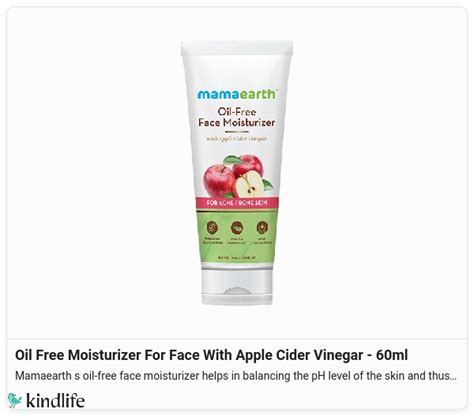 Mamaearth Oil Free Moisturizer For Face With Apple Cider Vinegar 60ml