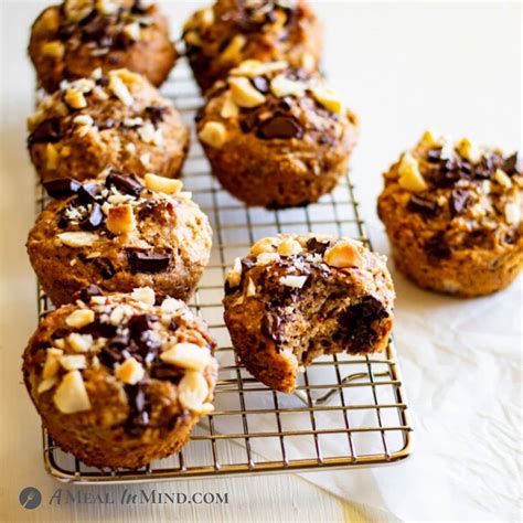 Chocolate-Walnut Banana Muffins - A Meal In Mind