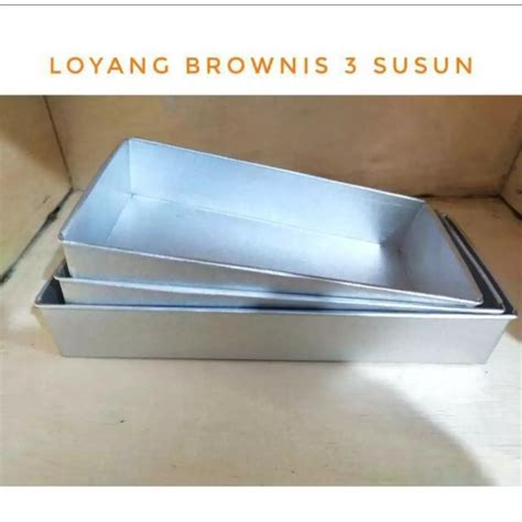 Jual Loyang Brownies 1 Set 5 Ukuran Berbeda Dan 1set 3 Ukuran Berbeda