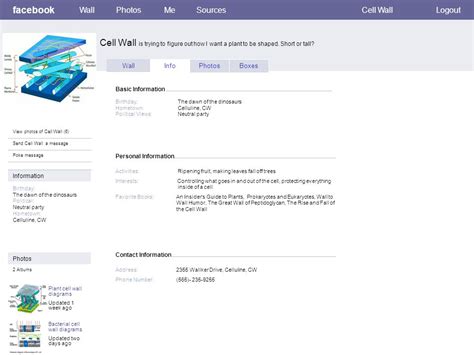 Facebook Cell Wall WallPhotosMeSourcesCell WallLogout View Photos Of
