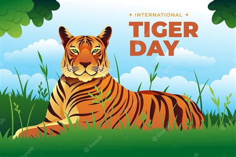 Premium Vector | Background for international tiger day awareness