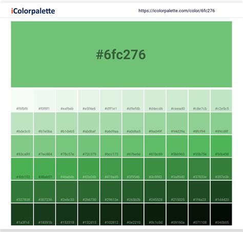 Soft Green Information Hsl Rgb Pantone