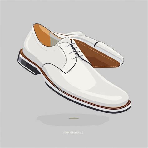 Premium Vector Man Shoes Cartoon Vector On White Background