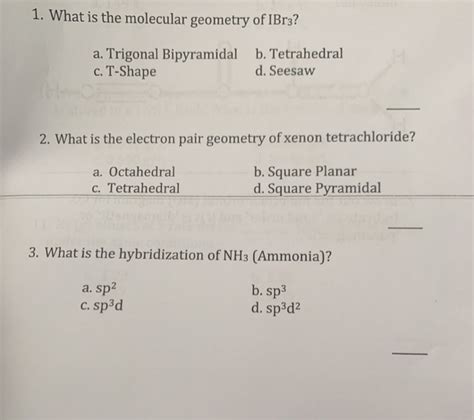 What Is the Electron-pair Geometry for I in Ibr3 - CloekruwBowman