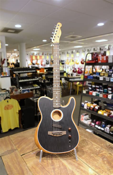 Fender Acoustasonic Player 2020's Black Guitar For Sale Musikbörsen ...