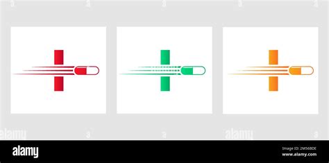 Letter I Medicine Logo Medical Logotype Concept With Medicine Piles