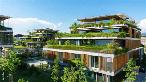 modern sustainable architecture  design featuring eco friendly