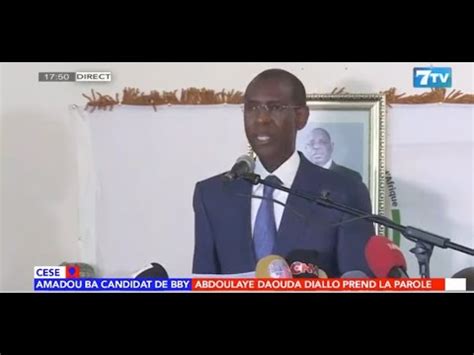 DIRECT Choix D Amadou Ba Comme Candidat De BBY Abdoulaye Daouda