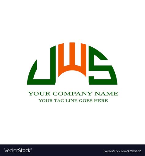 Uws letter logo creative design with graphic Vector Image