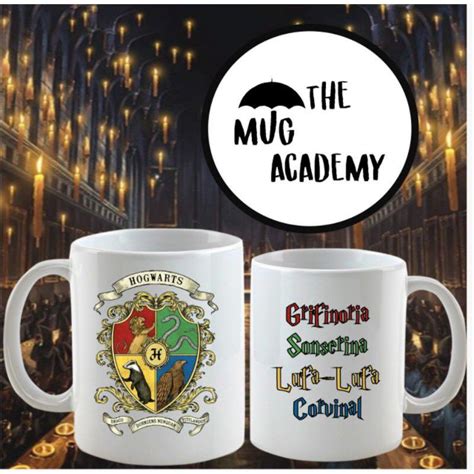 CANECA CASAS DE HOGWARTS HARRY POTTER GRIFINORIA SONSERINA LUFA LUFA