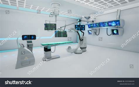 Futuristic Hospital Room Metaverse Concept 3d Stock Illustration ...