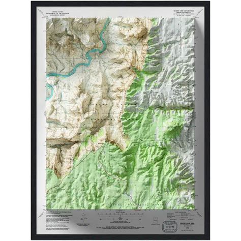 Desert View Grand Canyon Map Wall Decor Geoartmaps