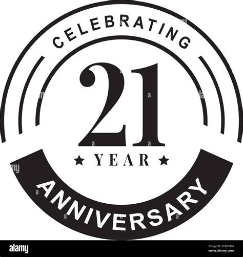 21st year anniversary logo design vector illustration template Stock Vector Image & Art - Alamy