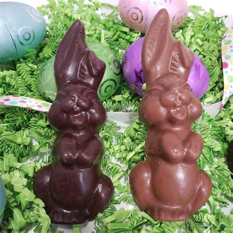 Solid Chocolate Easter Bunnies Milk Chocolate Easter Bunnies Dark Chocolate Easter Bunnies