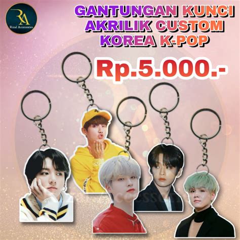 Jual GANTUNGAN KUNCI AKRILIK CUSTOM KOREA K POP CUSTOM GAMBAR DISINI