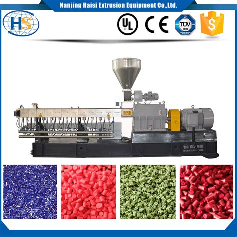 Twin Screw Extruder Pp Pe Pigment Color Filler Masterbatch Machinery