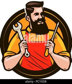 Reparador Con El Logotipo De La Llave Emblema Para La Reparaci N De