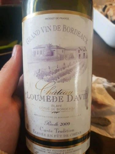 Vignobles David Château Loumede David Blaye Côtes de Bordeaux