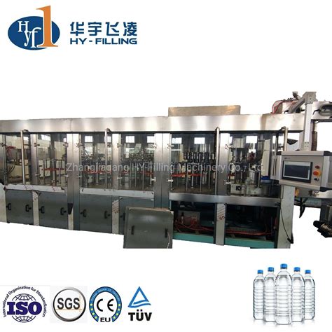 Fully Automatic Pet Bottle Filling Water Bottling Machine Rinser Filler