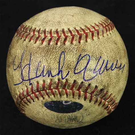 Lot Detail 1954 65 Hank Aaron Milwaukee Braves Signed Game Used