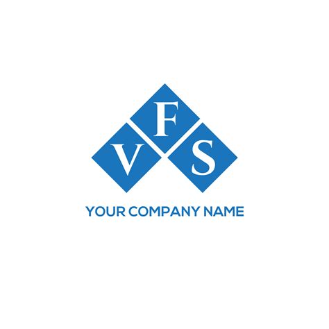 VFS letter logo design on WHITE background. VFS creative initials ...