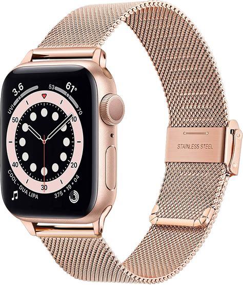 Top Rose Gold Stainless Steel Apple Watch Band The Best Home