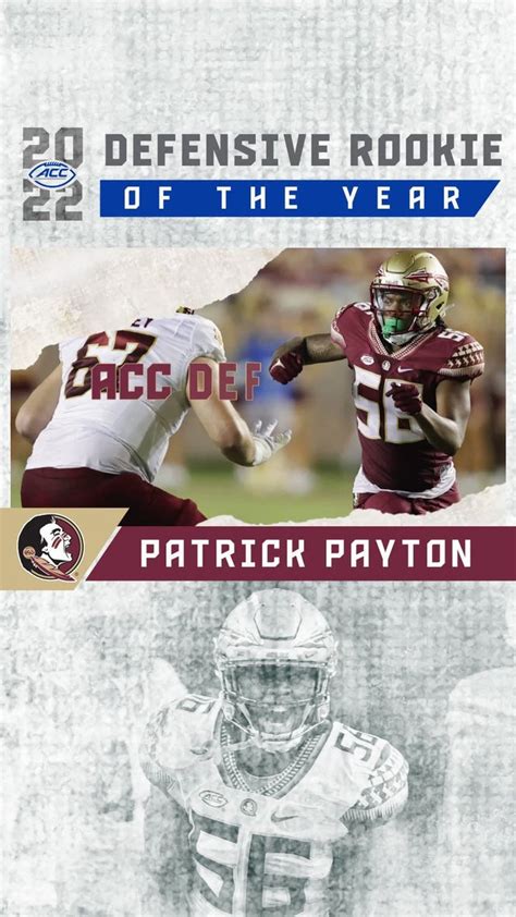 Patrick Payton (DE, FSU): Defensive Rookie of the Year : r/ACC