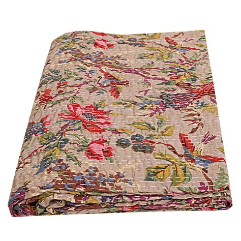 Large Selection Cotton Kantha Indian Quilts Throw Bedspread Etsy