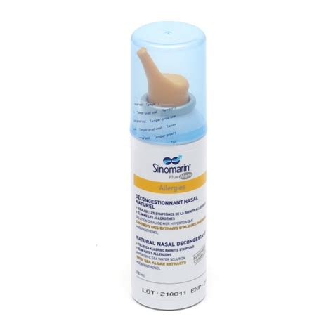 Sinomarin Plus Algae Allergies Spray Nasal Rhinite Allergique