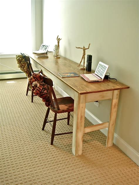 Deux Maison: Knock-offwood.com Narrow Farmhouse Table COMPLETED!