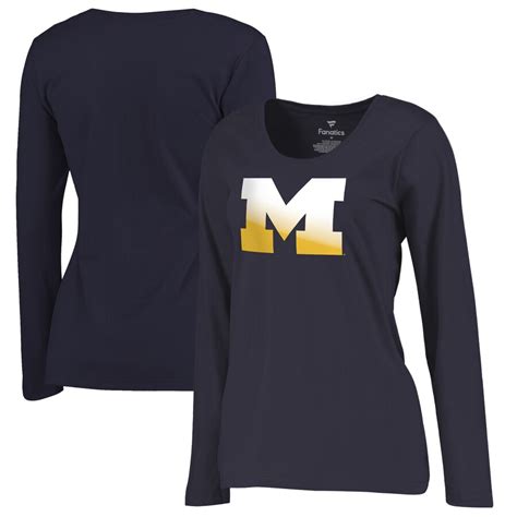 Michigan Wolverines Fanatics Branded Women's Plus Sizes Gradient Logo ...